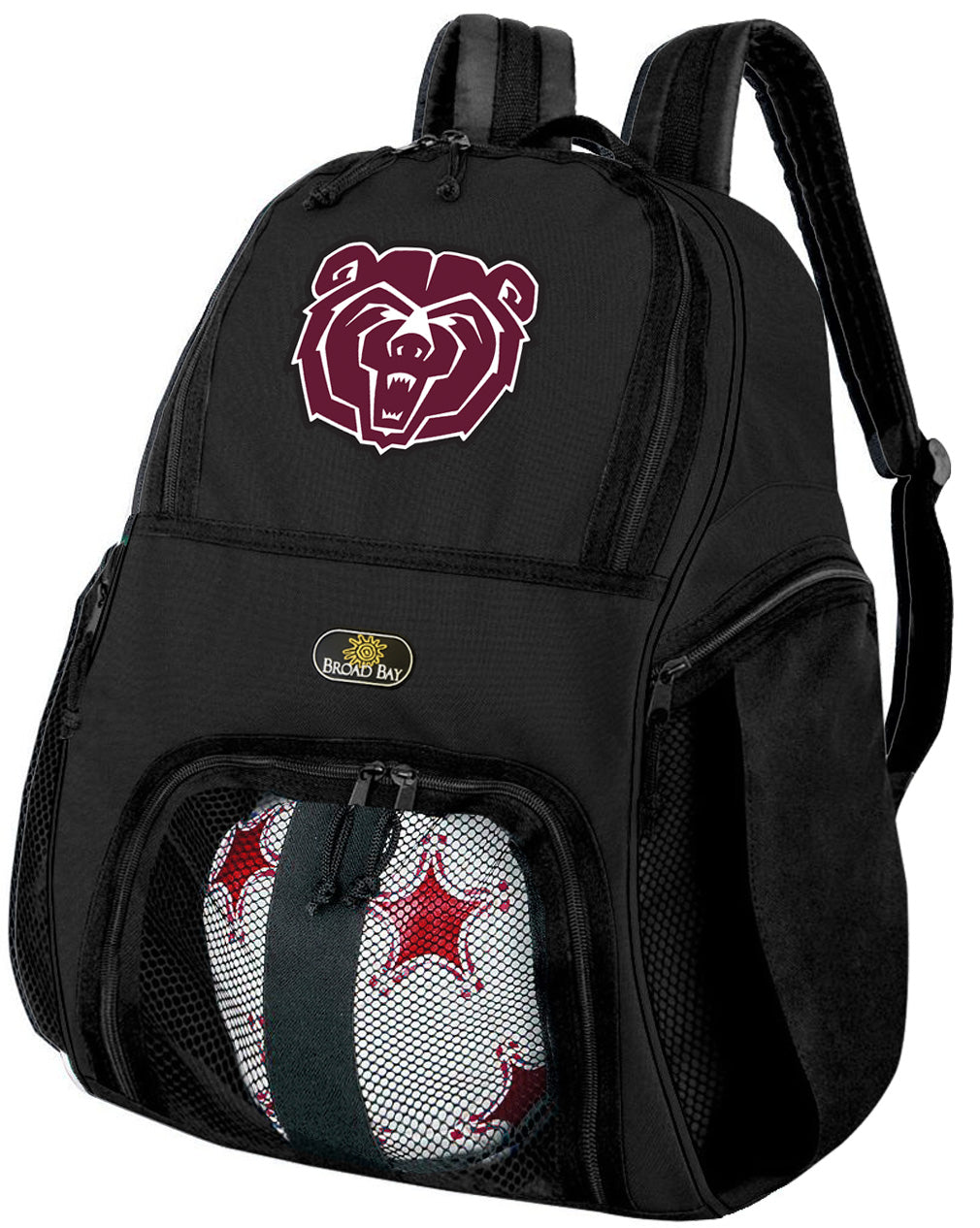 Missouri State University Soccer Ball Backpack or Missouri State Bears Volleyball Sports Gear Bag