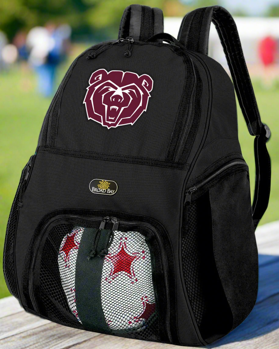 Missouri State University Soccer Ball Backpack or Volleyball Sports Gear Bag