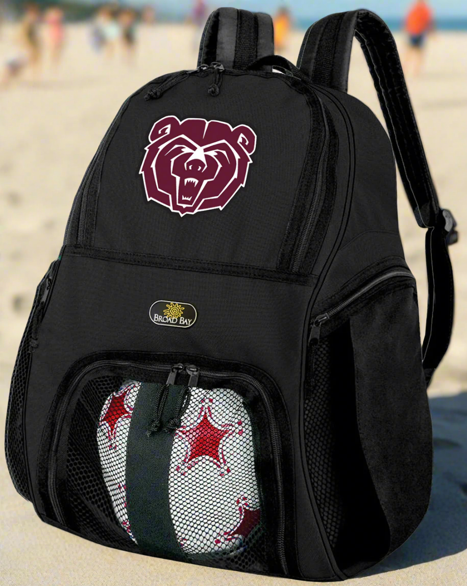 Missouri State University Soccer Ball Backpack or Volleyball Sports Gear Bag