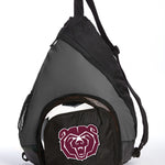 Missouri State University Sling Backpack Missouri State Bears Bag with Soccer Ball or Volleyball Bag Sports Gear Compartment Practice Bag