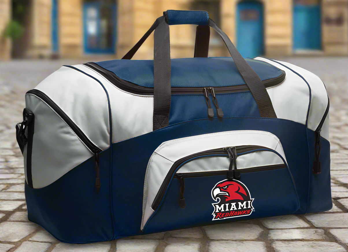 Miami University Large Duffel Bag Miami of Ohio Suitcase Luggage Bag