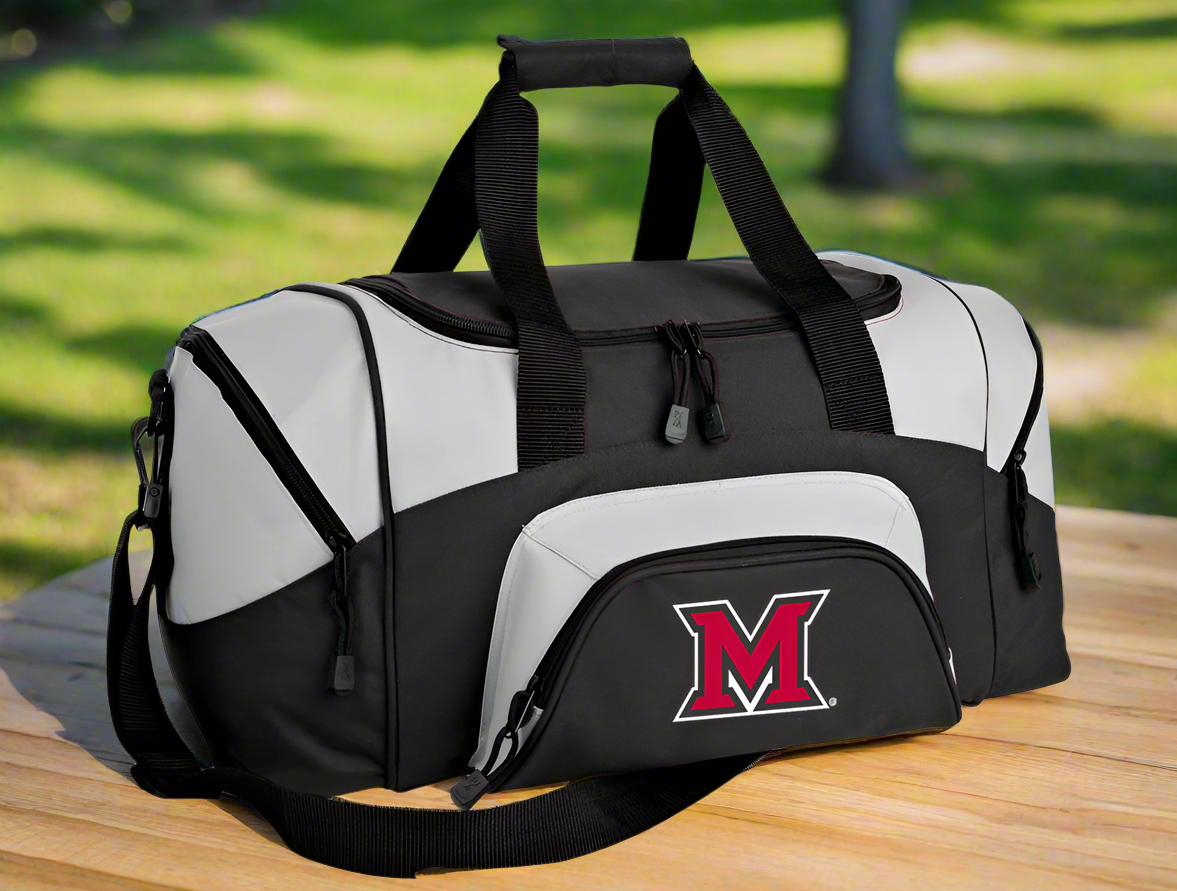 Miami University Small Duffel Bag Miami Of Ohio Carryon Suitcase or Gym Bag