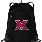 Miami University Drawstring Backpack Miami of Ohio Cinch Pack - Mesh & Microfiber