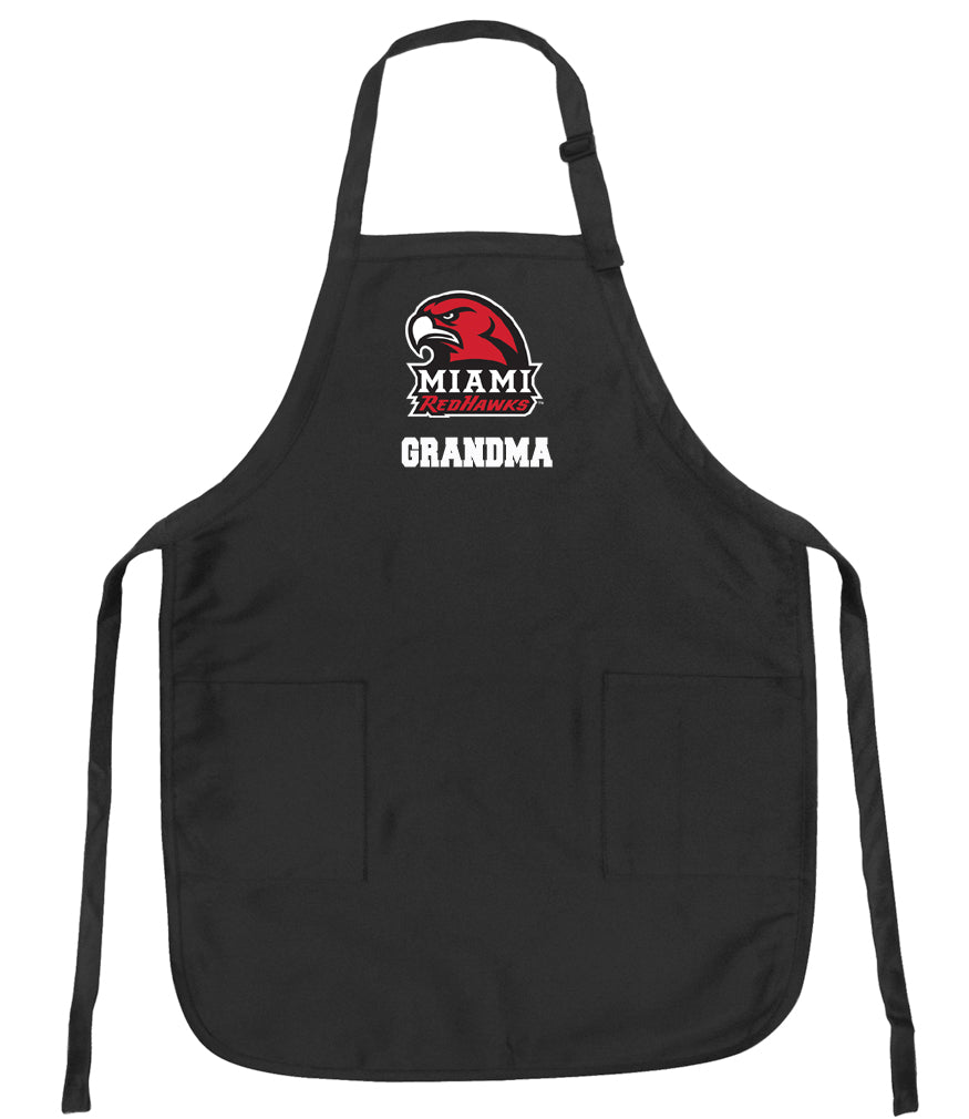 Miami University Apron Miami University RedHawks Apron - Stain Resistant Fabric