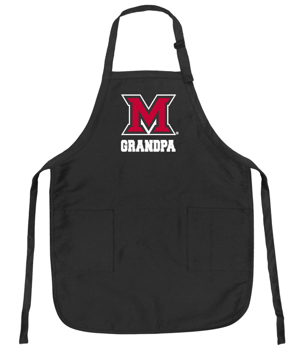 Miami University Apron Official Miami Of Ohio Aprons - Stain Resistant Fabric