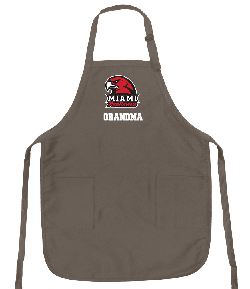 Miami University Apron Miami University RedHawks Apron - Stain Resistant Fabric