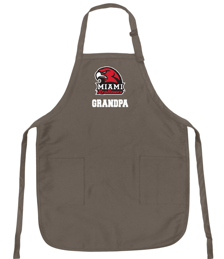 Miami University Apron Miami University RedHawks Apron - Stain Resistant Fabric