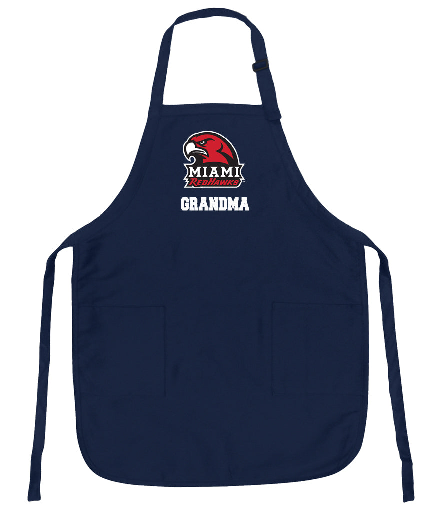 Miami University Apron Miami University RedHawks Apron - Stain Resistant Fabric