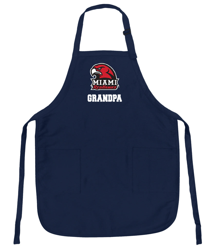 Miami University Apron Miami University RedHawks Apron - Stain Resistant Fabric