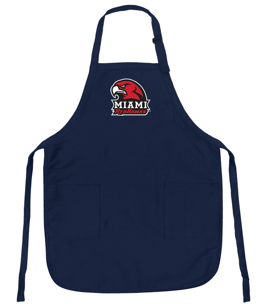 Miami University Apron Miami University RedHawks Apron - Stain Resistant Fabric