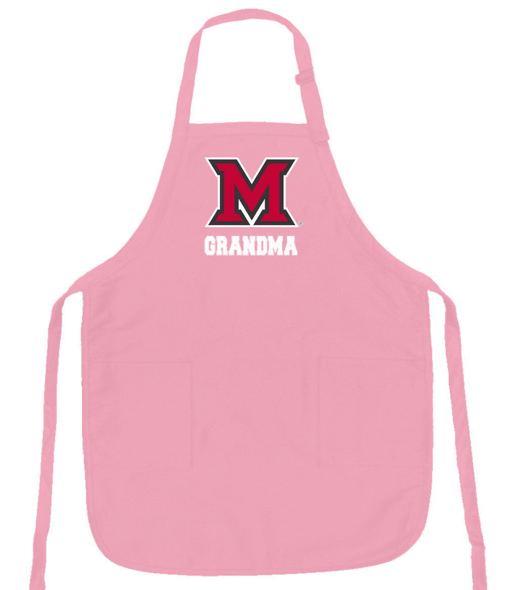 Miami University Apron Official Miami Of Ohio Aprons - Stain Resistant Fabric