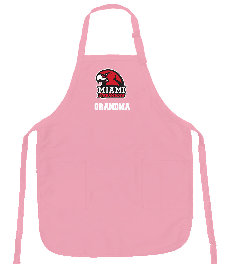 Miami University Apron Miami University RedHawks Apron - Stain Resistant Fabric