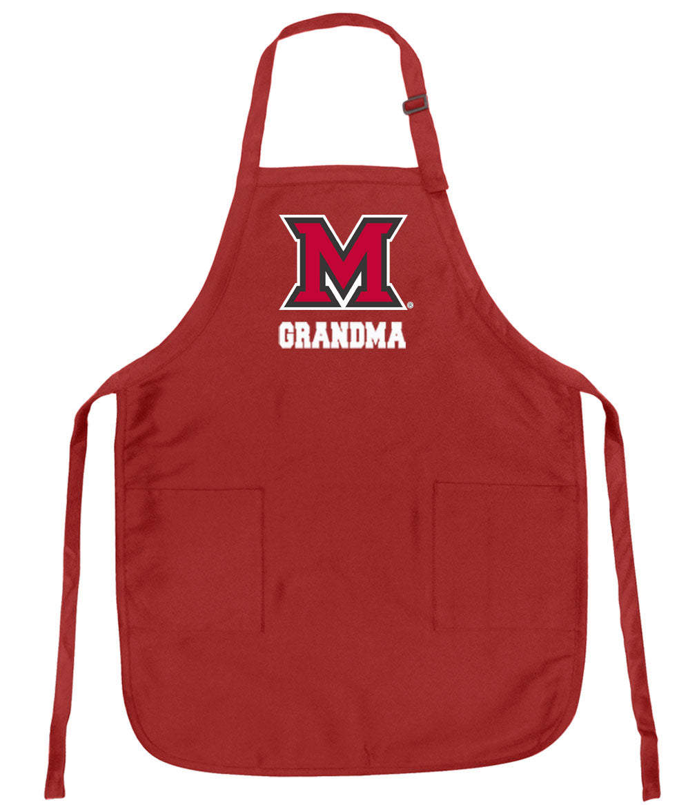 Miami University Apron Official Miami Of Ohio Aprons - Stain Resistant Fabric