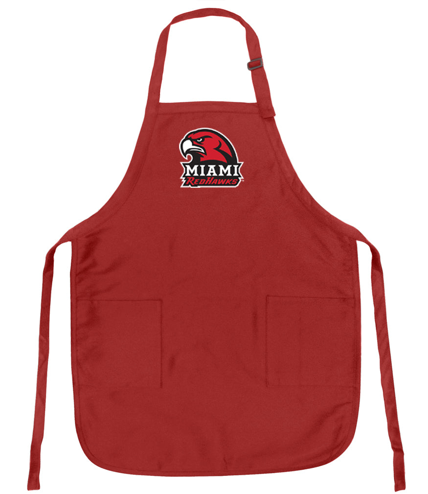 Miami University Apron Miami University RedHawks Apron - Stain Resistant Fabric