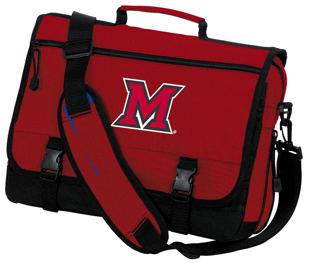 Miami University Laptop Computer Bag Miami of Ohio Messenger Bag Briefcase