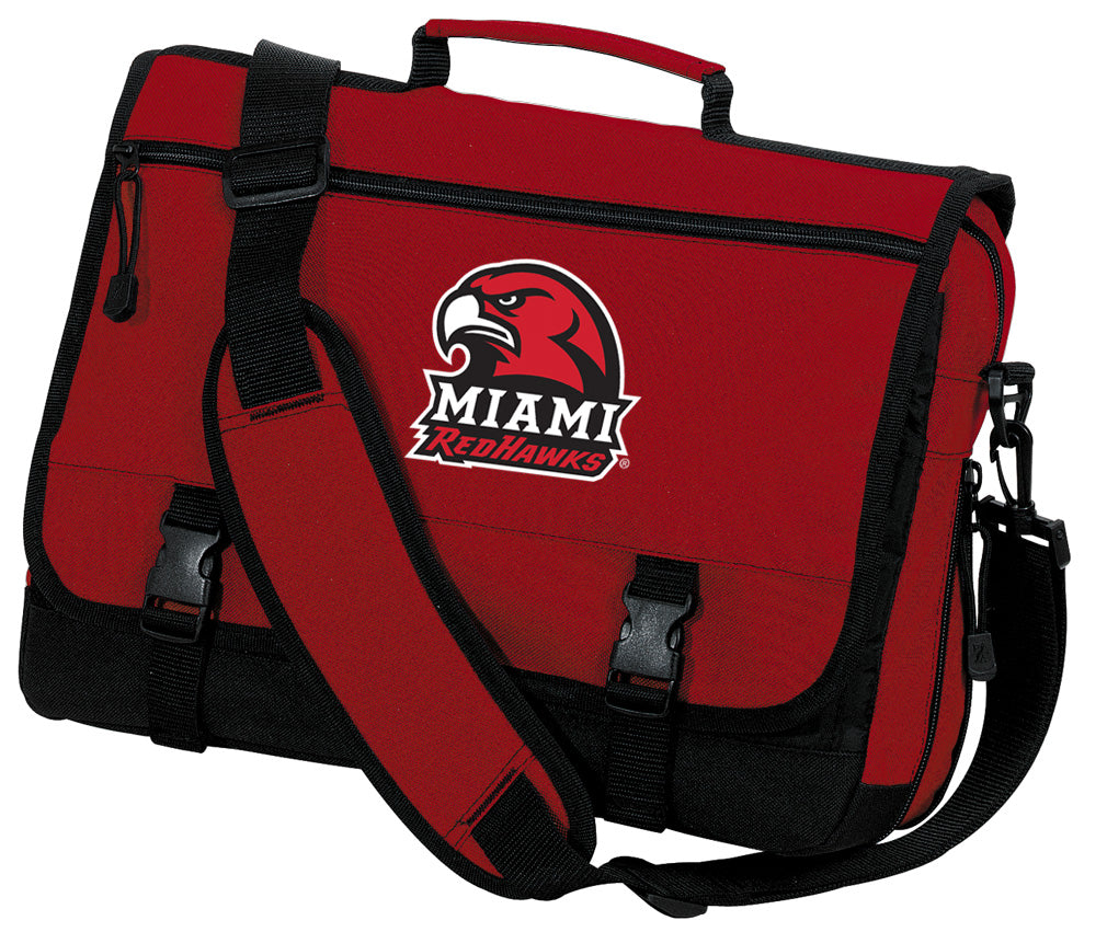 Miami University Messenger Bag Miami University RedHawks Classic Laptop Bag