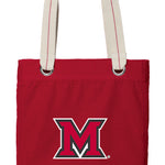 Miami University Tote Bag Miami of Ohio Deluxe Canvas Shoulder Bag