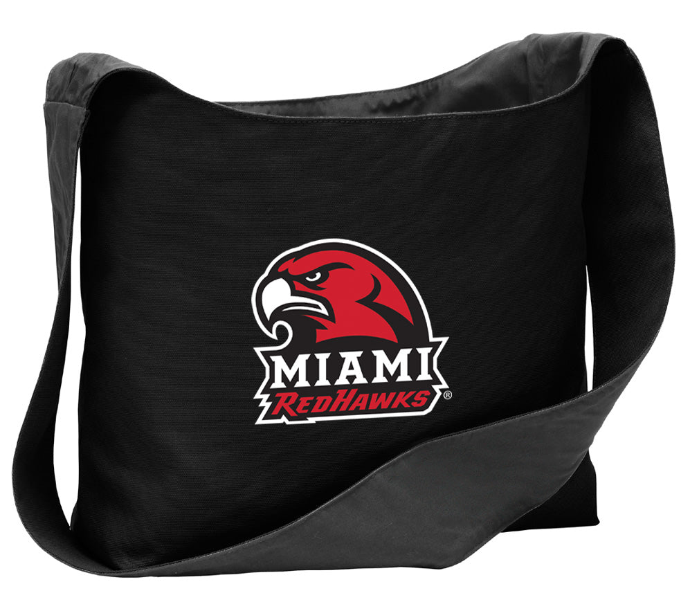 Miami University Cross Body Bag Miami University RedHawks Shoulder Tote Bag - Sling Style