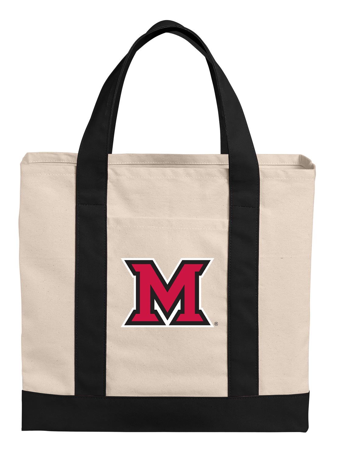 Miami University Canvas Tote Bag Miami University RedHawks Classic Tote