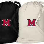 Miami University Laundry Bags 2 PC Set Miami of Ohio Clothes Bags