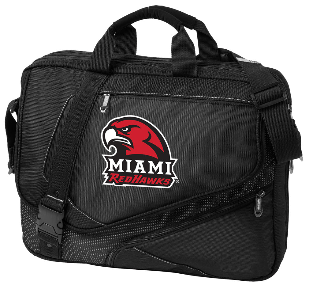 Miami University Laptop Bag Miami University RedHawks Messenger Travel Bag