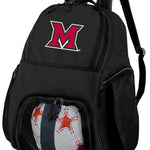 Miami University Soccer Ball Backpack or Miami of Ohio Volleyball Sports Gear Bag