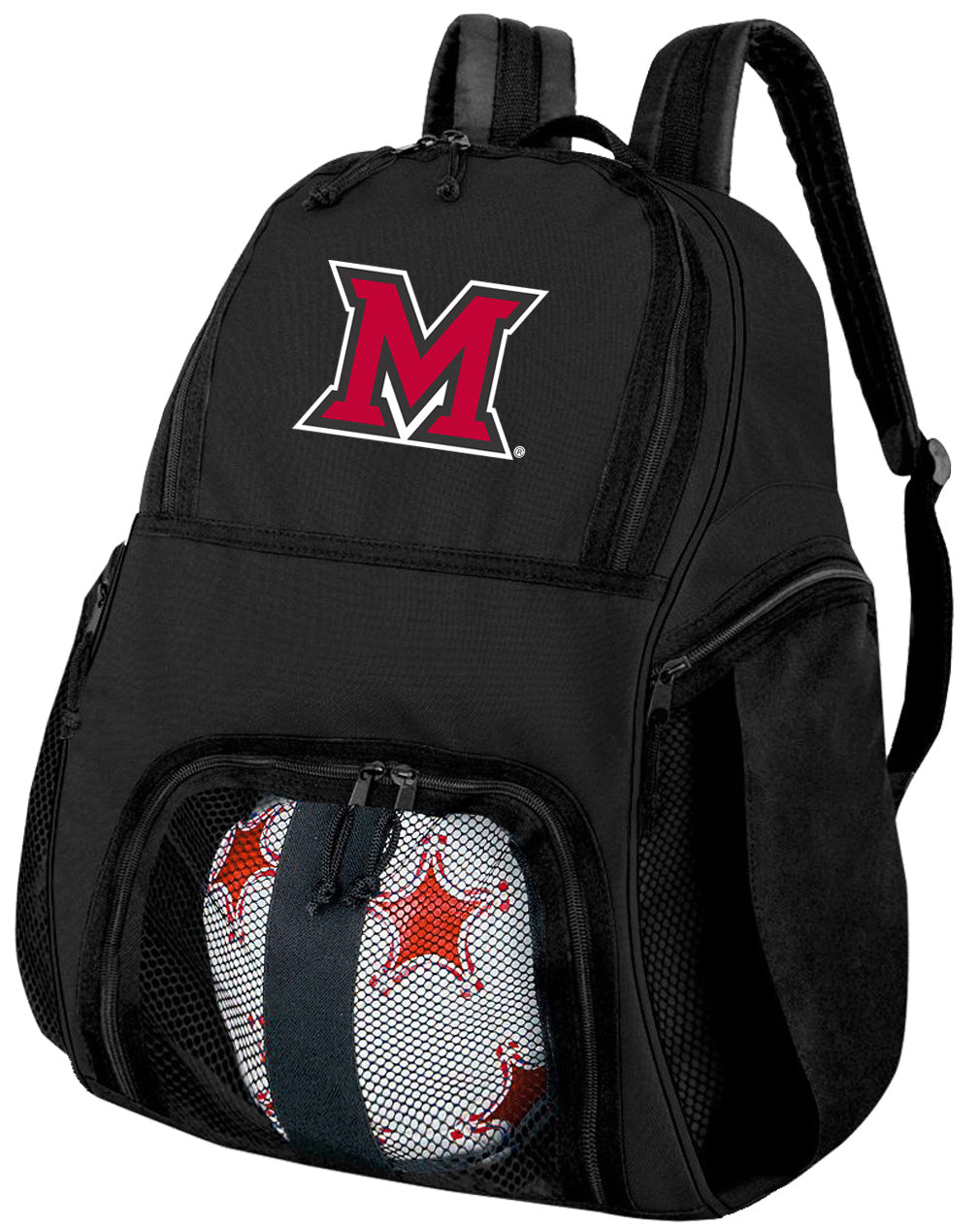 Miami University Soccer Ball Backpack or Miami of Ohio Volleyball Sports Gear Bag