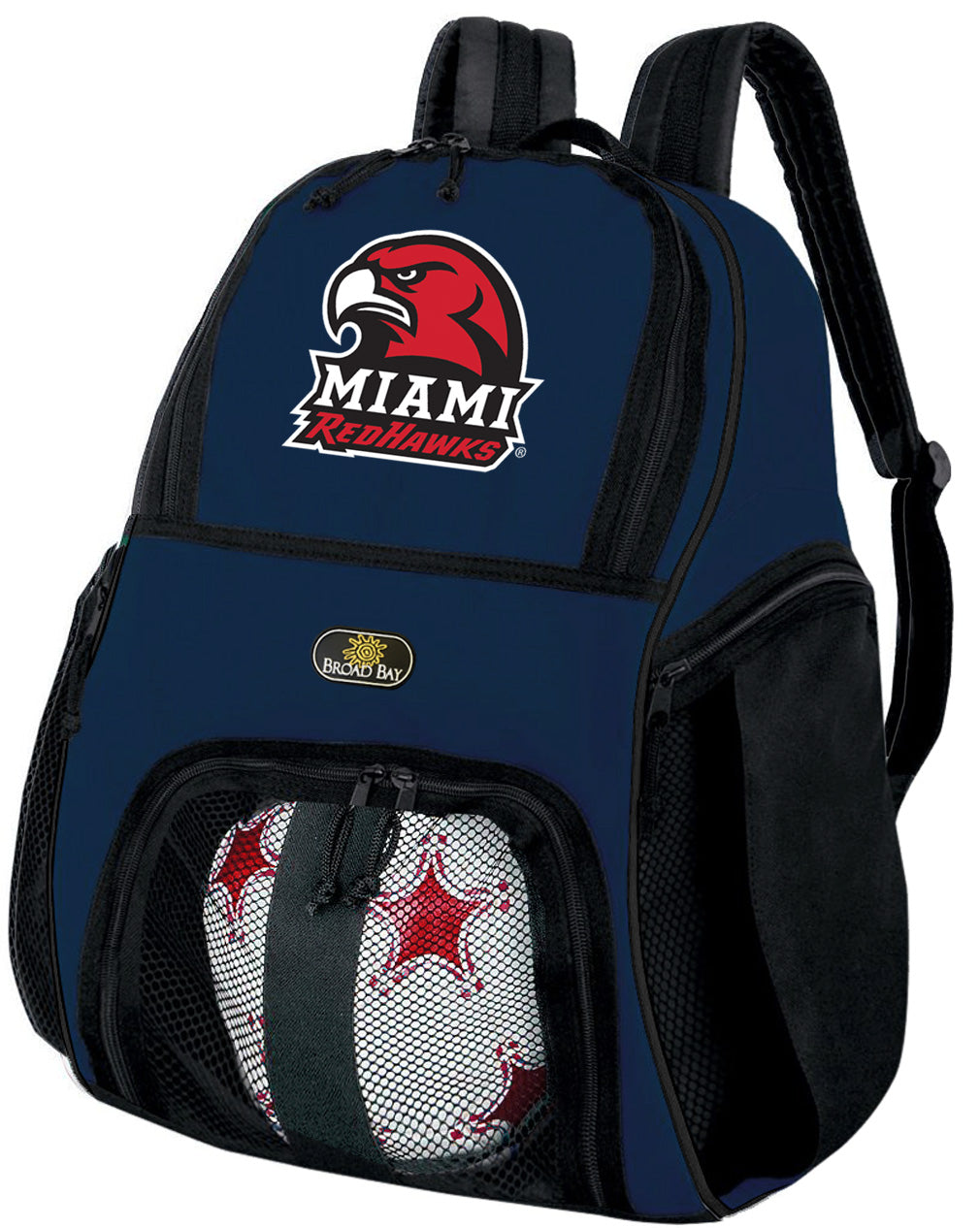 Miami University Soccer Ball Backpack or Miami University RedHawks Volleyball Sports Gear Bag