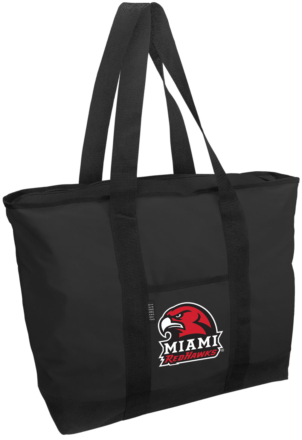 Miami University Tote Bag Miami University RedHawks Large Zippered Tote