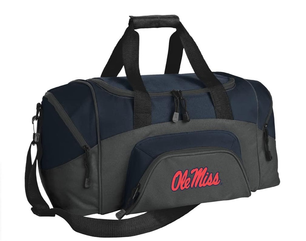 Ole Miss Small Duffel Bag University of Mississippi Carryon Suitcase or Gym Bag