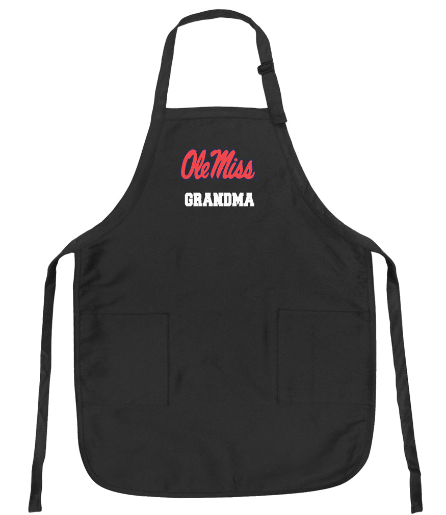 Ole Miss Apron University of Mississippi Apron - Stain Resistant Fabric