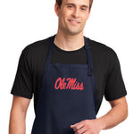 Ole Miss Apron University of Mississippi Apron - Stain Resistant Fabric