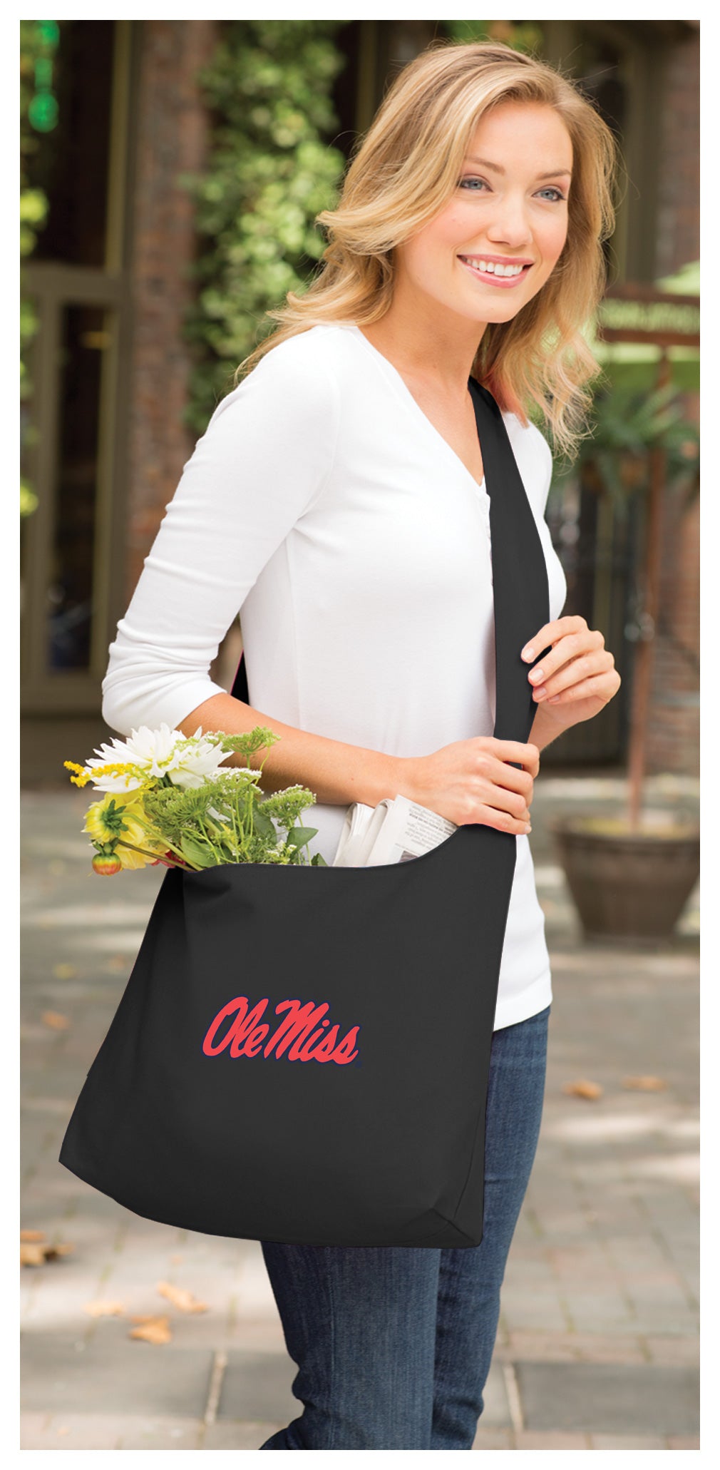 Ole Miss Cross Body Bag University of Mississippi Shoulder Tote Bag - Sling Style