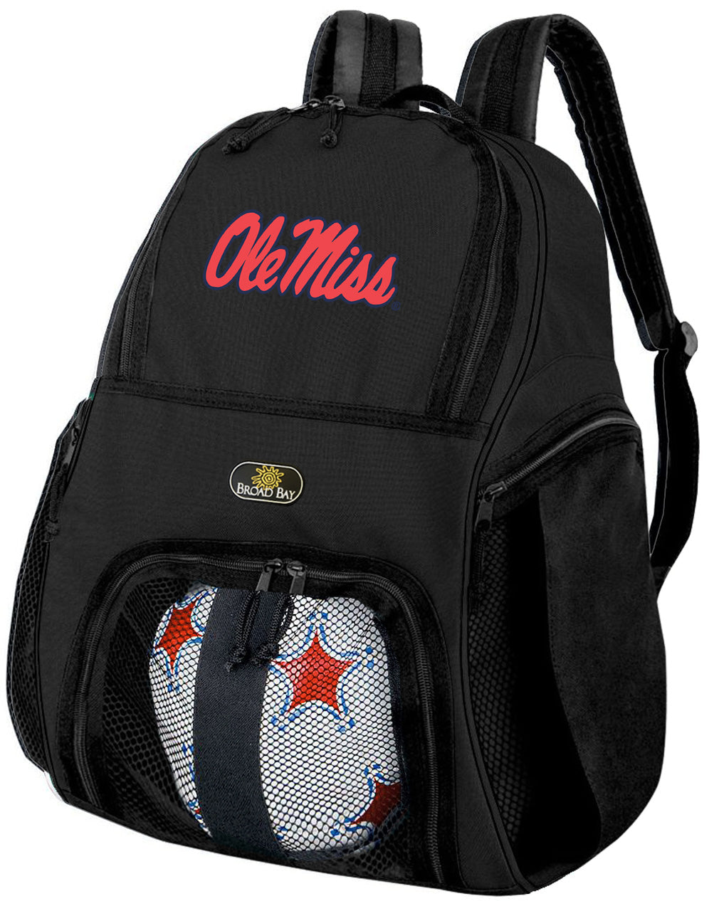 Ole Miss Soccer Ball Backpack or University of Mississippi Volleyball Sports Gear Bag