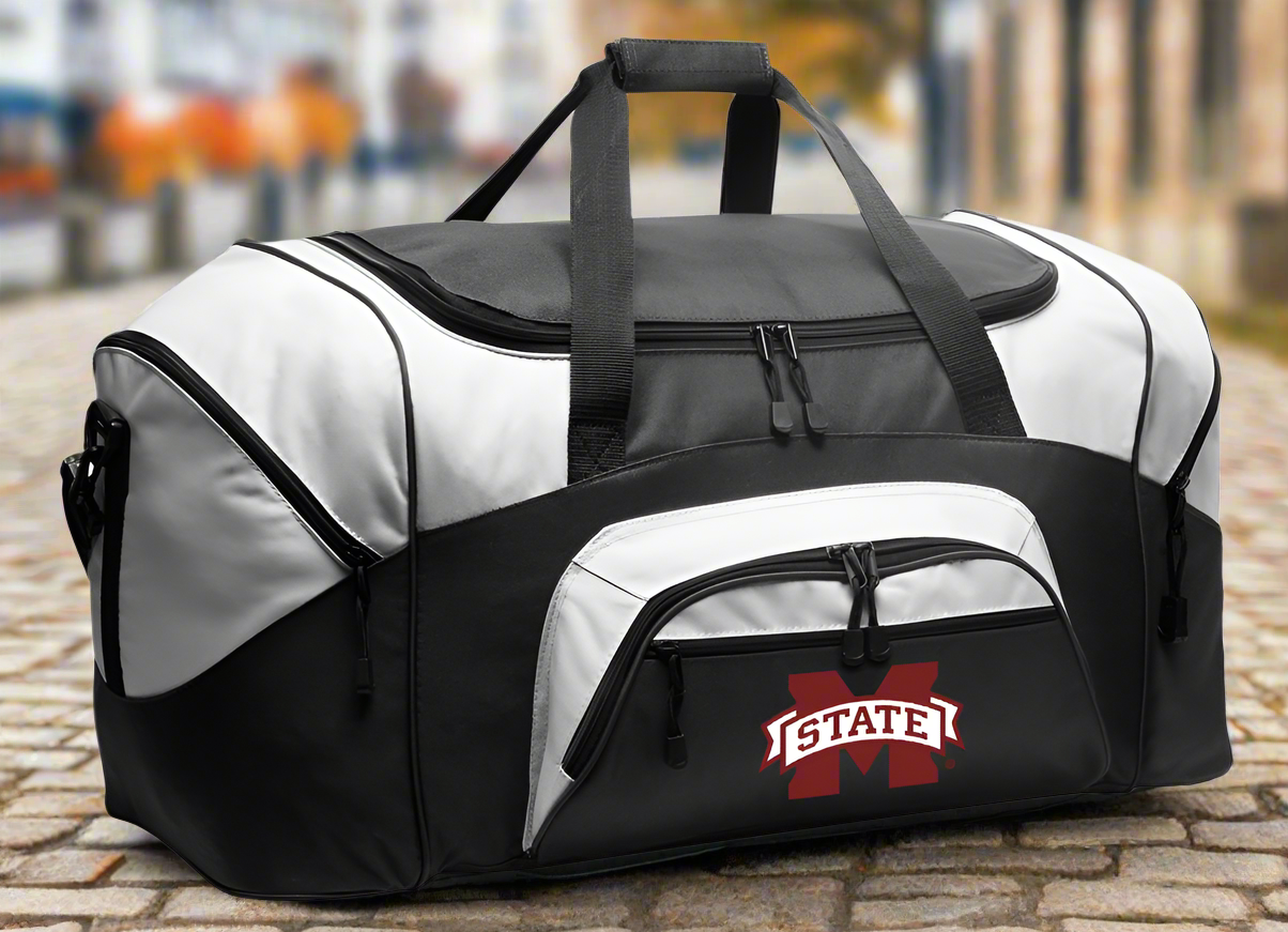 Mississippi State Large Duffel Bag MSU Bulldogs Suitcase Luggage Bag