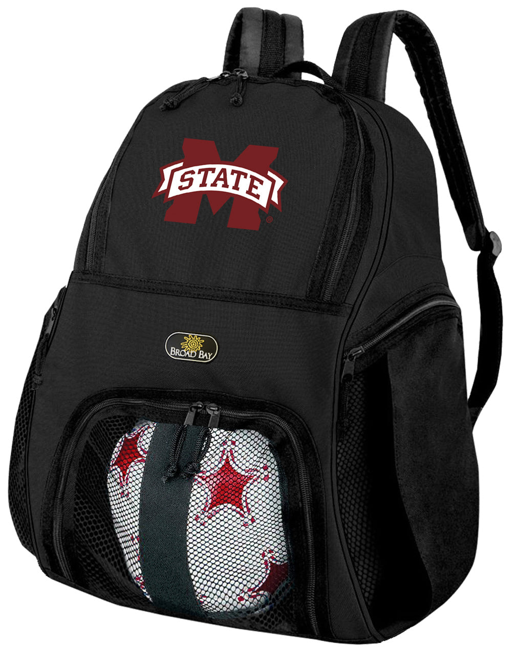 Mississippi State Soccer Ball Backpack or Mississippi State Bulldogs Volleyball Sports Gear Bag