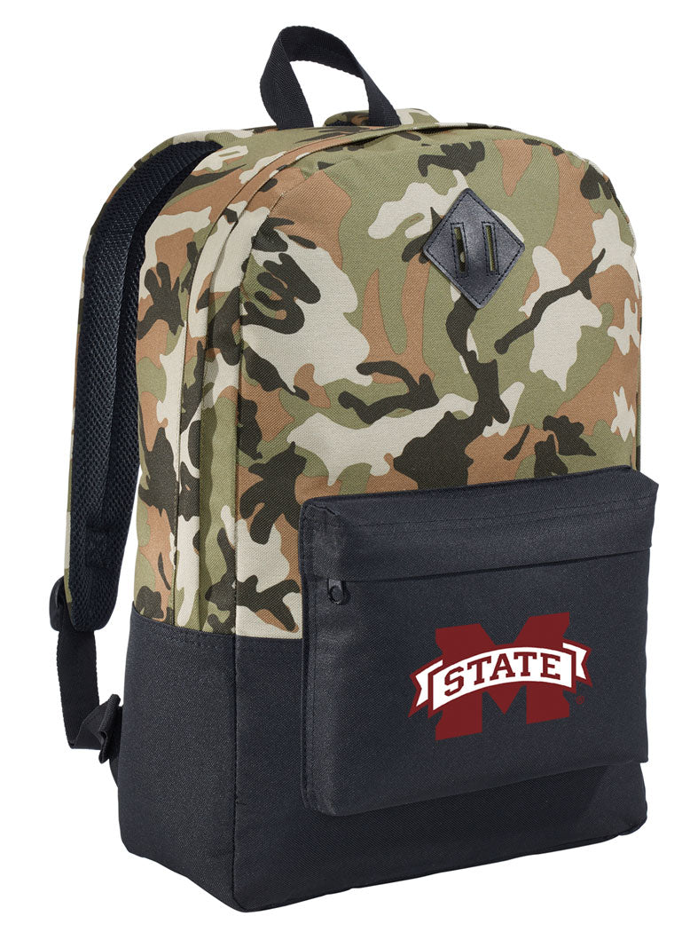 Mississippi State Camo Backpack Mississippi State Bulldogs Medium Classic Style Backpack