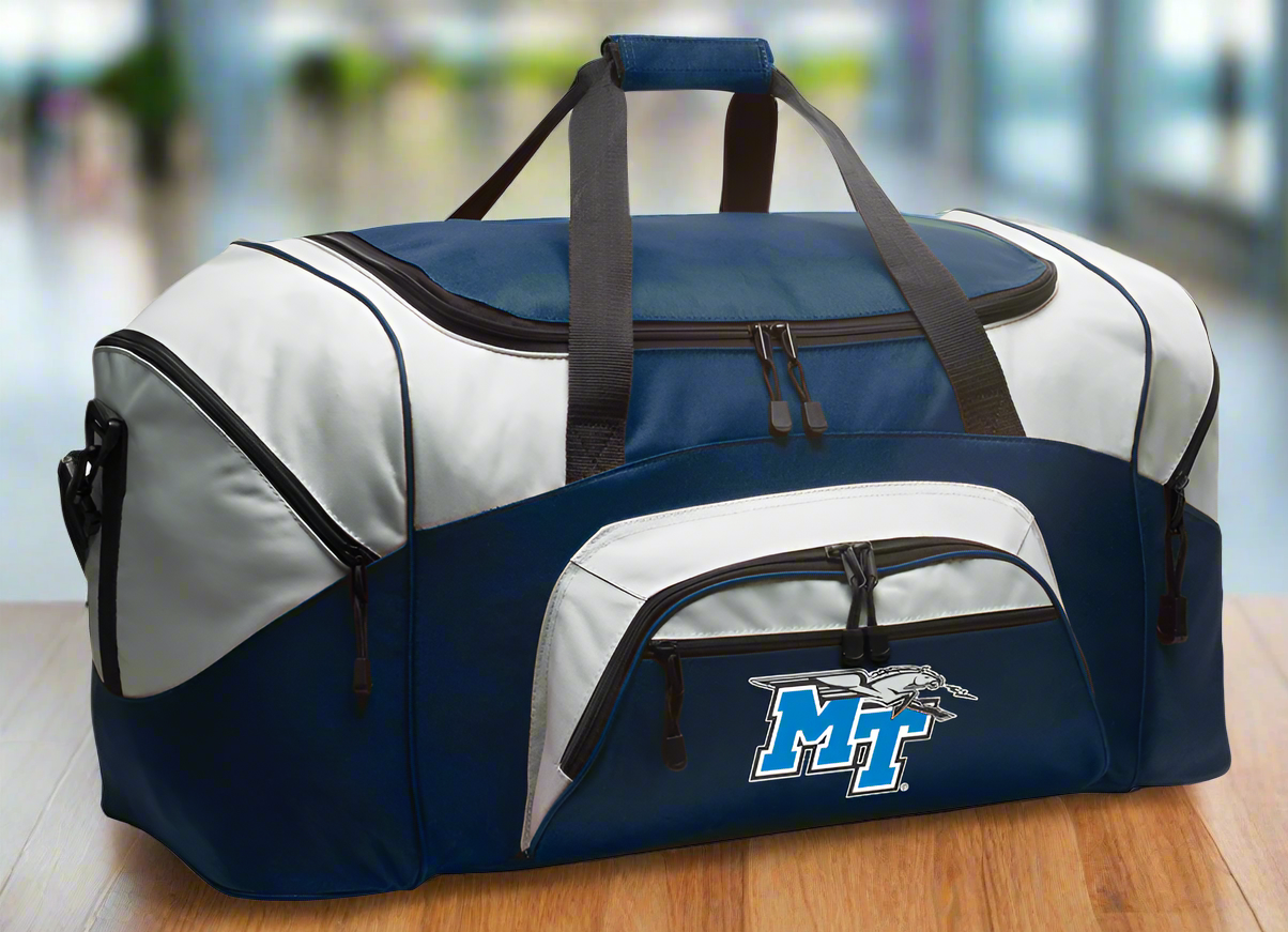 Middle Tennessee Large Duffel Bag MTSU Suitcase Luggage Bag