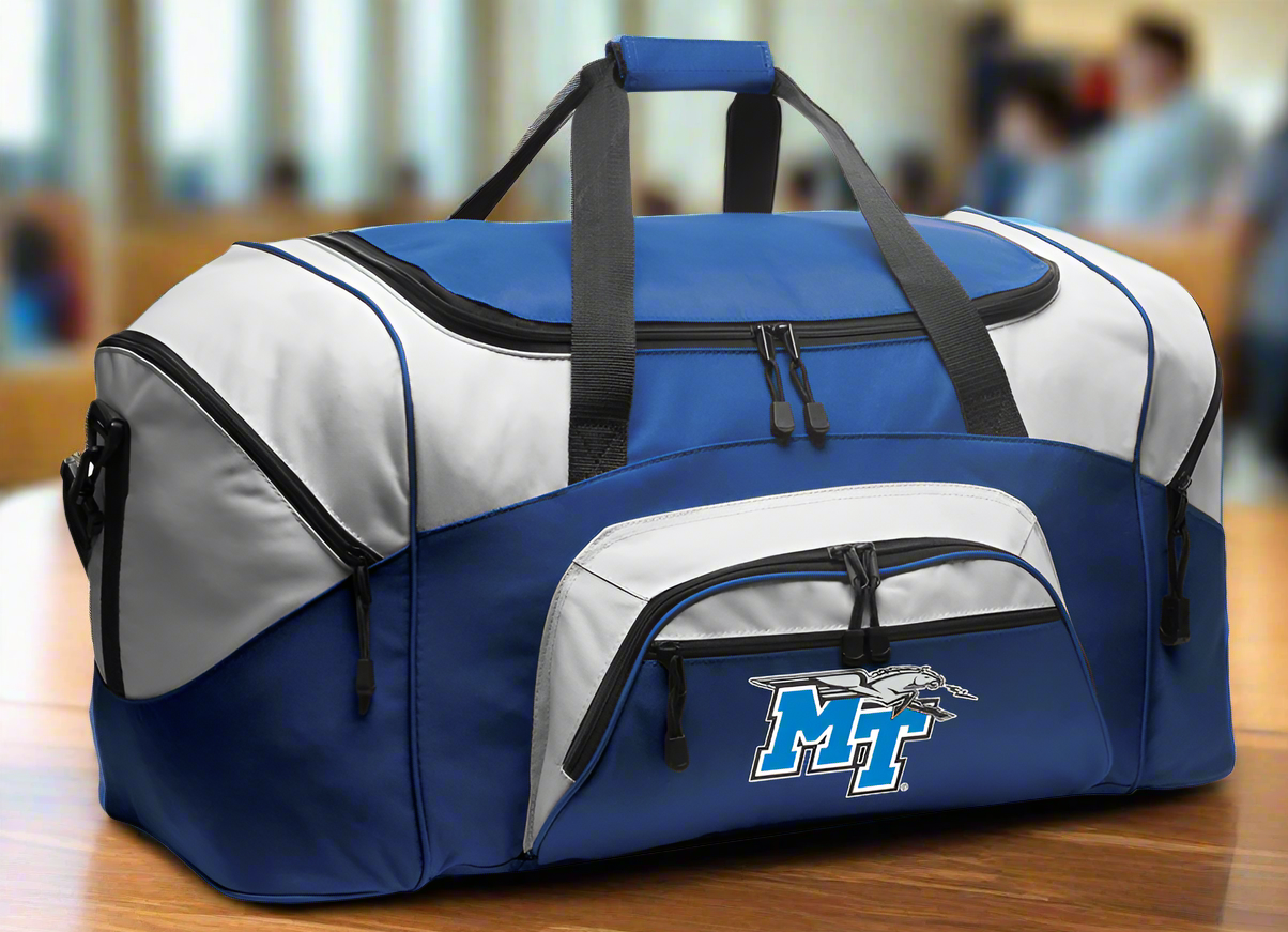 Middle Tennessee Large Duffel Bag MTSU Suitcase Luggage Bag