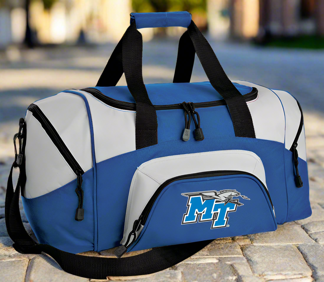 Middle Tennessee Small Duffel Bag MTSU Carryon Suitcase or Gym Bag