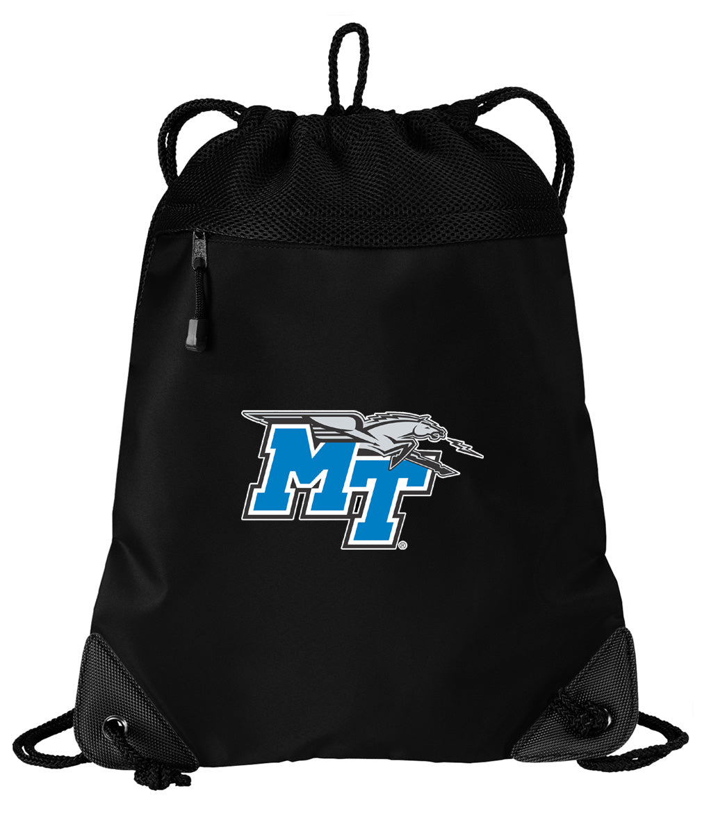 Middle Tennessee Drawstring Backpack MTSU Cinch Pack - Mesh & Microfiber