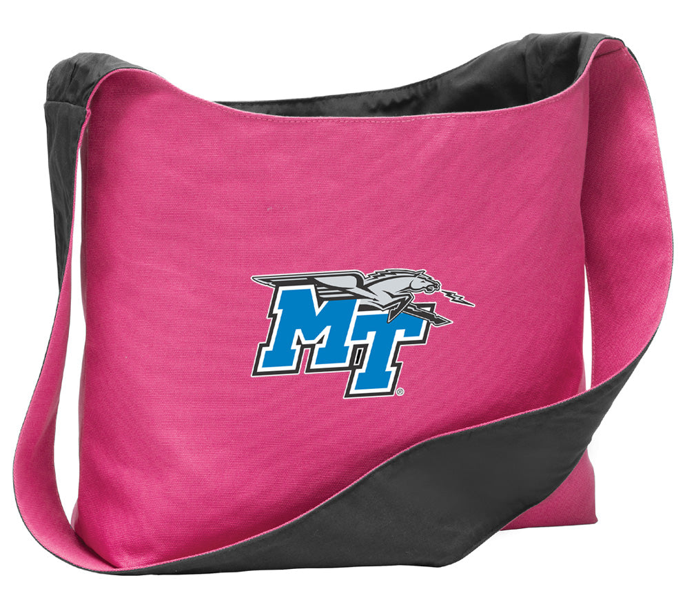 Middle Tennessee Cross Body Bag MTSU Shoulder Tote Bag - Sling Style