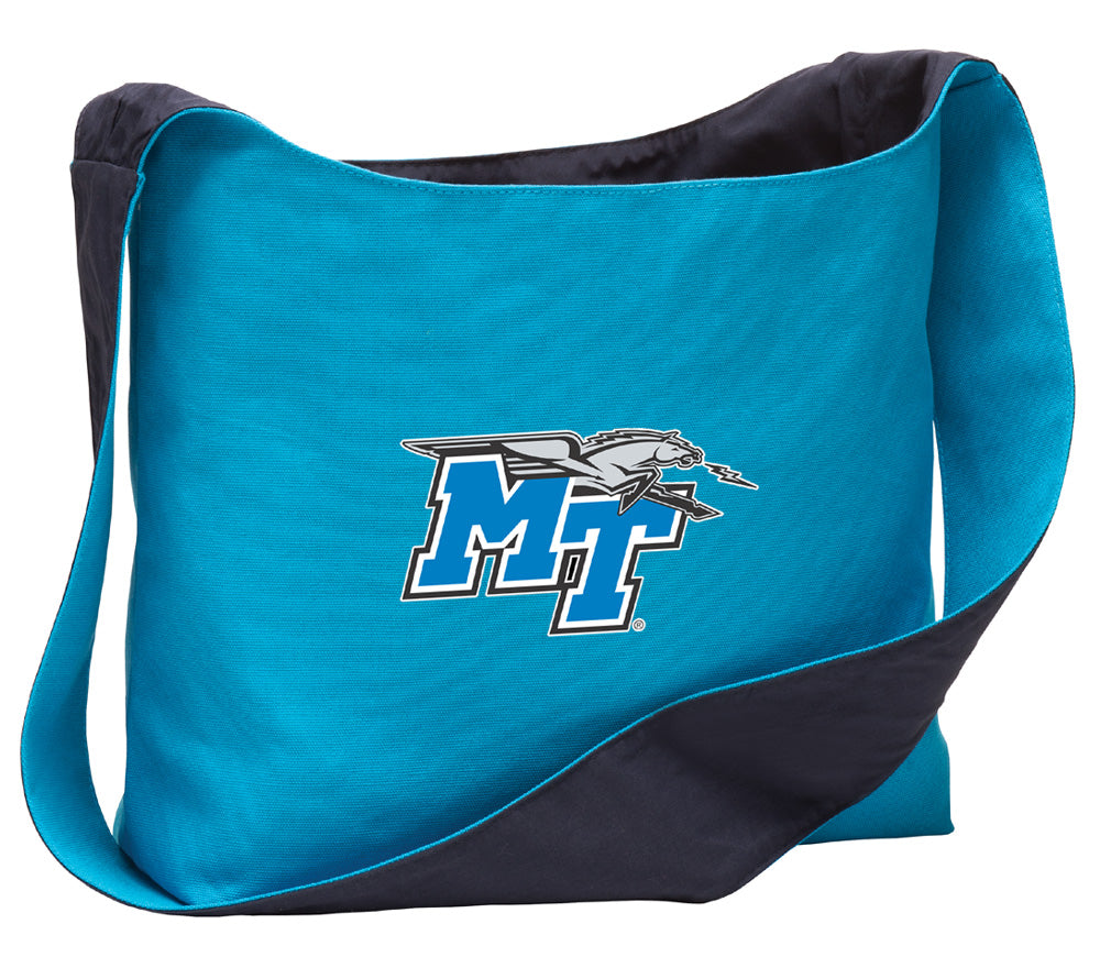 Middle Tennessee Cross Body Bag MTSU Shoulder Tote Bag - Sling Style