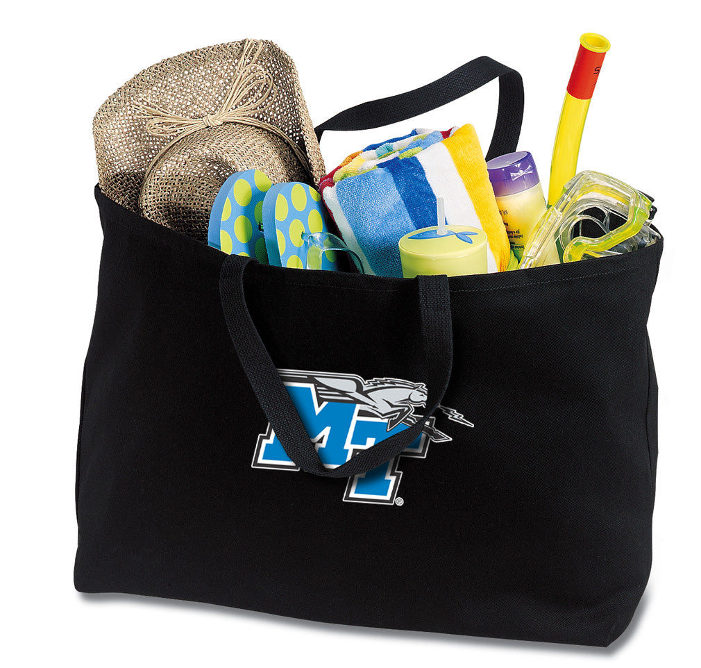 Middle Tennessee Large Tote Bag MTSU Jumbo Tote for Beach Pool or Travel