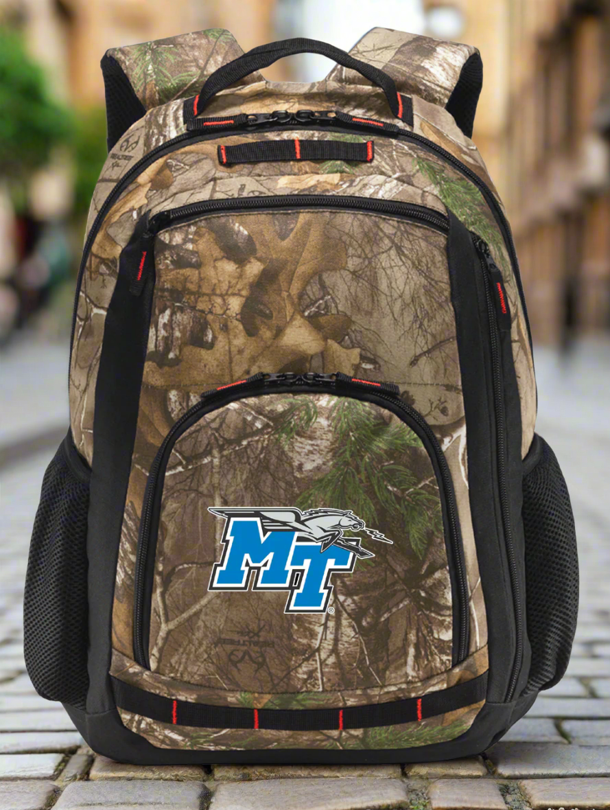 Middle Tennessee Camo Backpack MTSU Laptop Computer Backpack