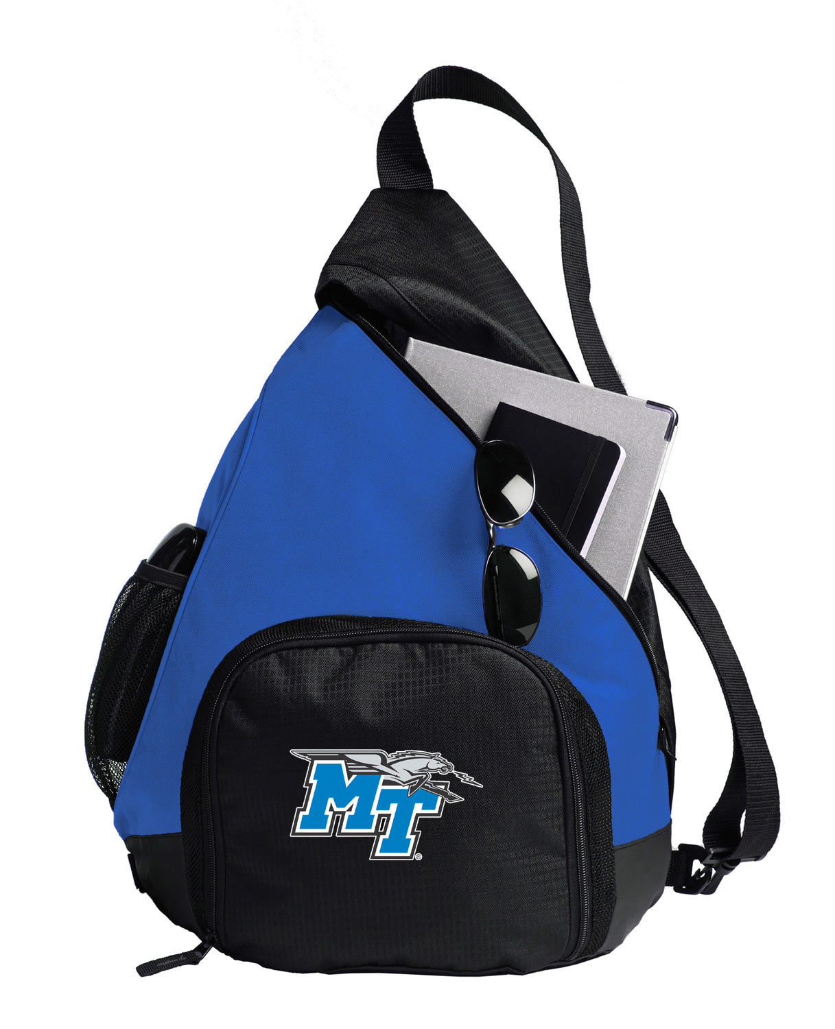 Middle Tennessee Sling Backpack MTSU Bag with Soccer Ball or Volleyball Bag Sports Gear Compartment Practice Bag