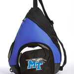 Middle Tennessee Sling Backpack MTSU Bag with Soccer Ball or Volleyball Bag Sports Gear Compartment Practice Bag