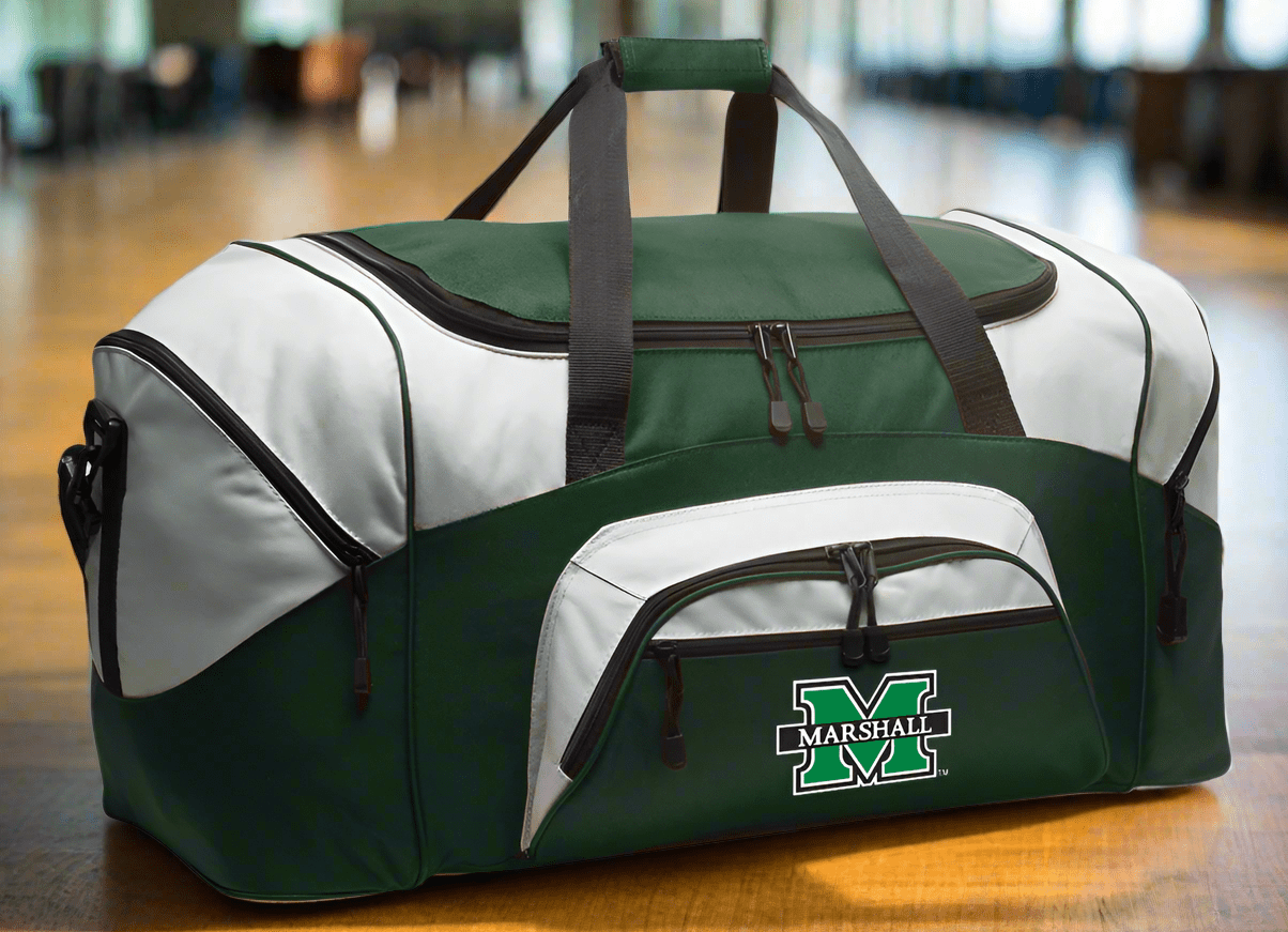 Marshall University Large Duffel Bag MU Herd Suitcase Luggage Bag