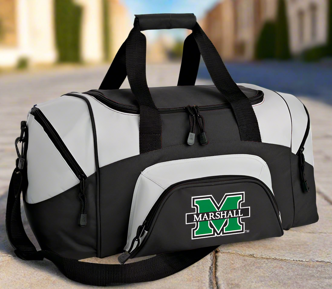 Marshall University Small Duffel Bag MU Herd Carryon Suitcase or Gym Bag