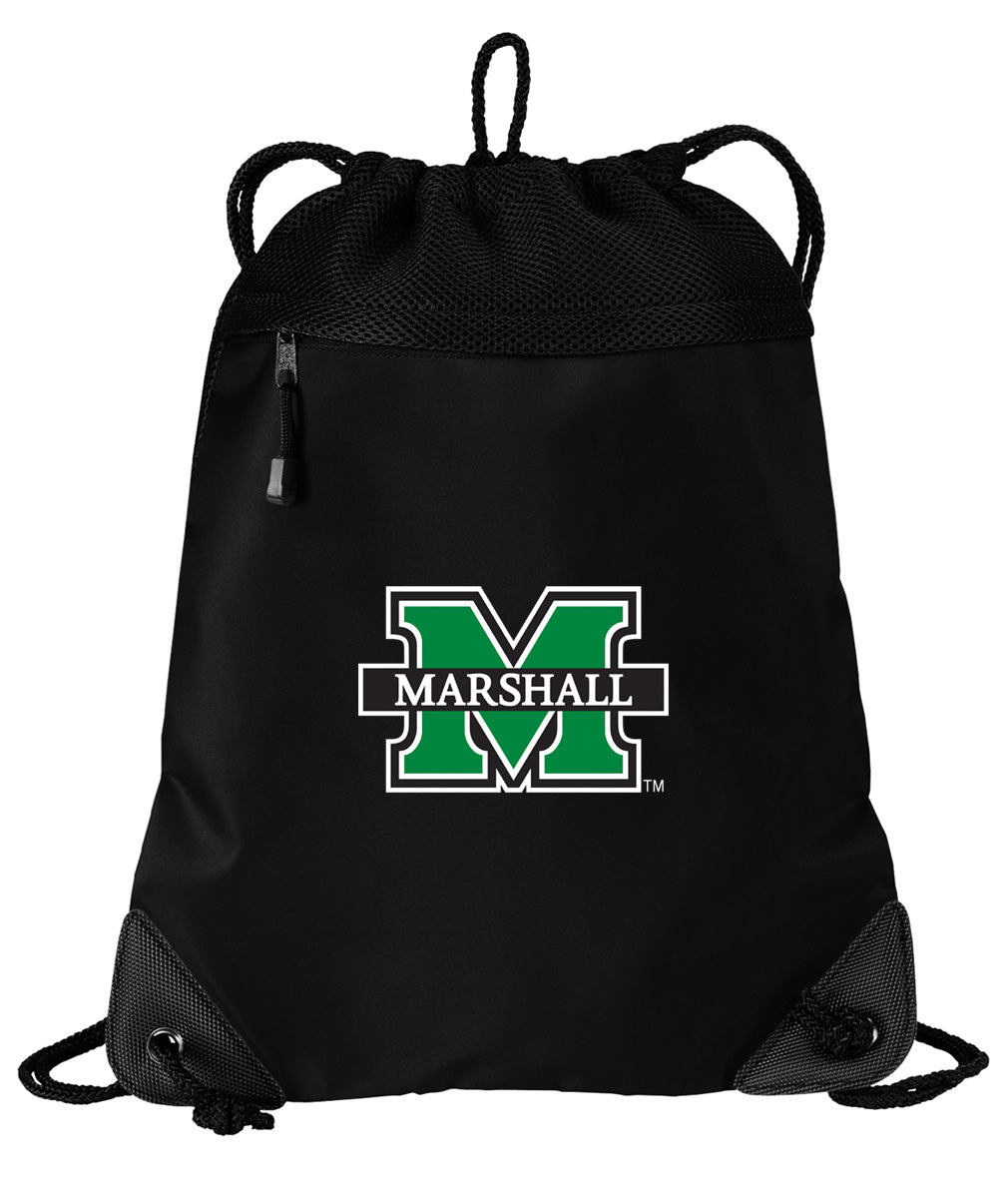 Marshall University Drawstring Backpack MU Herd Cinch Pack - Mesh & Microfiber